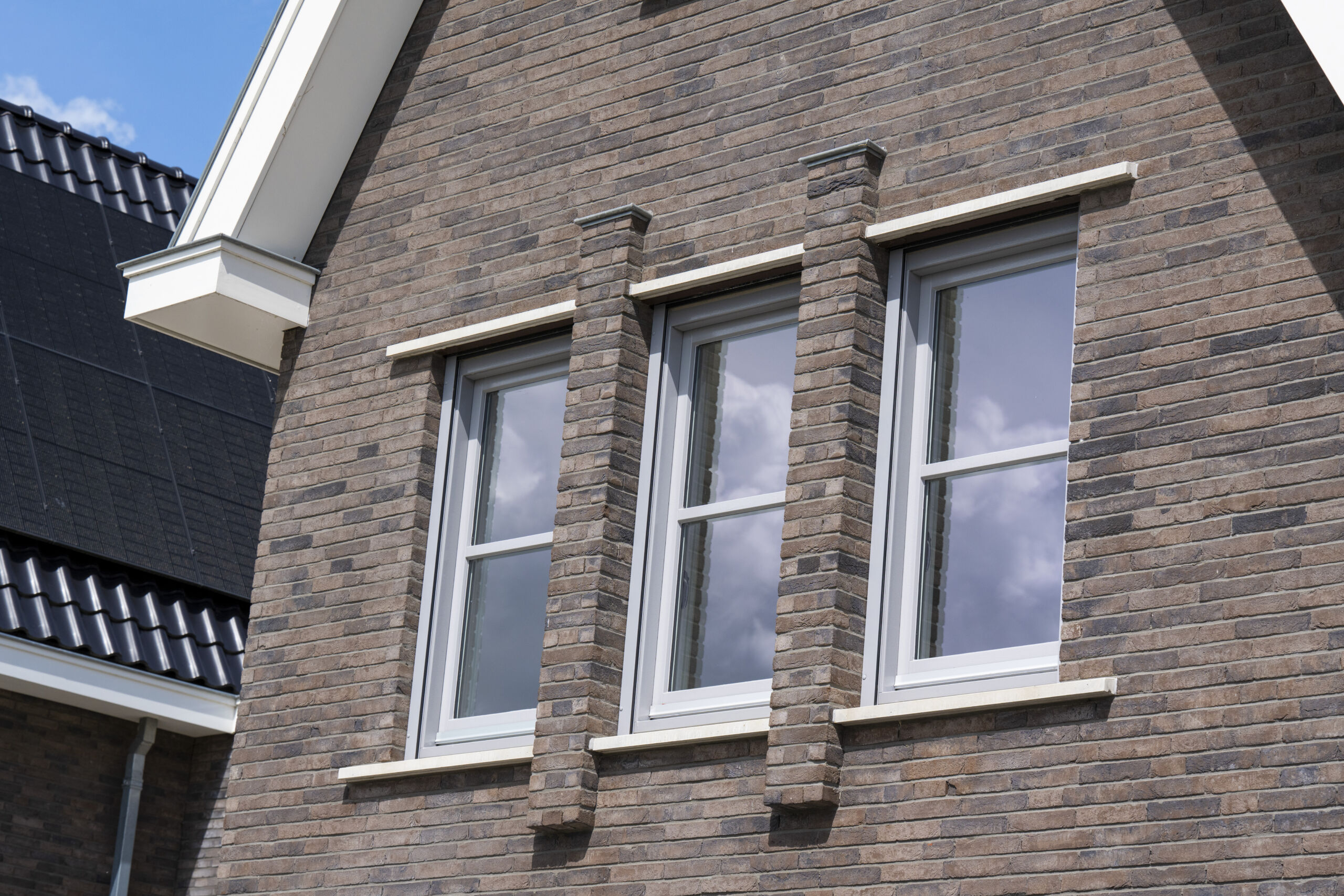 Metselwerk Oudewater HoornKley Metselwerk bij nieuwbouw twee onder een kap woning in Oudewater